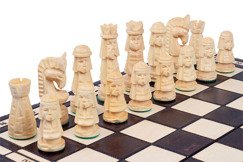 GIEWONT Chess Set 50x50cm – Highland Style Hand-Carved Linden Wood – image 3