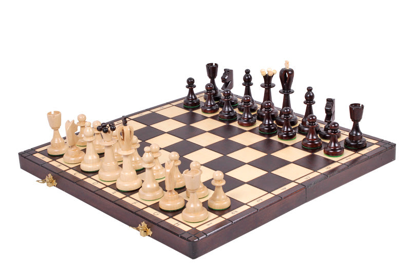 ACE Chess Set 42x42cm – Traditional Folding Board with Insert Tray – image 9