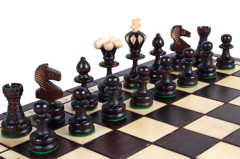Perelka Chess Set 36x36cm – Beech Wood Folding Board with Insert – image 4