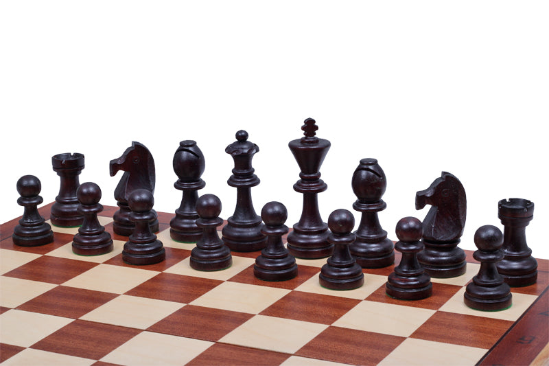 Tournament Chess Set No.7 50x50cm – Mahogany & Sycamore Inlaid Board – image 6