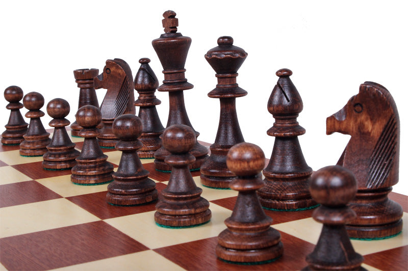 Tournament Chess Set No.6 54x54cm – Inlaid Case with Staunton Pieces – image 5