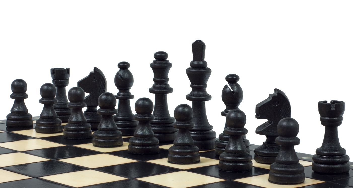 Magnetic Chess Set Black 28cm – Folding Travel Board with Insert – image 6
