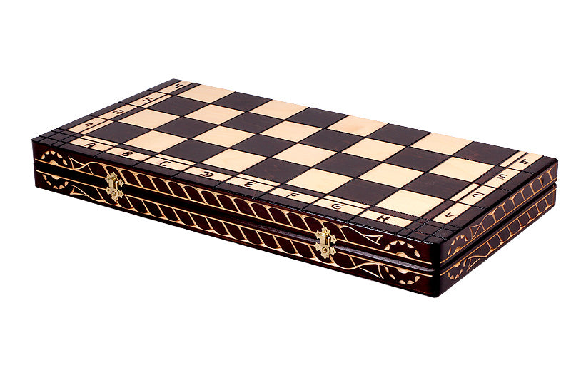 CEZAR Chess Set 60x60cm – Hand-Carved Linden Wood Premium Board – image 8