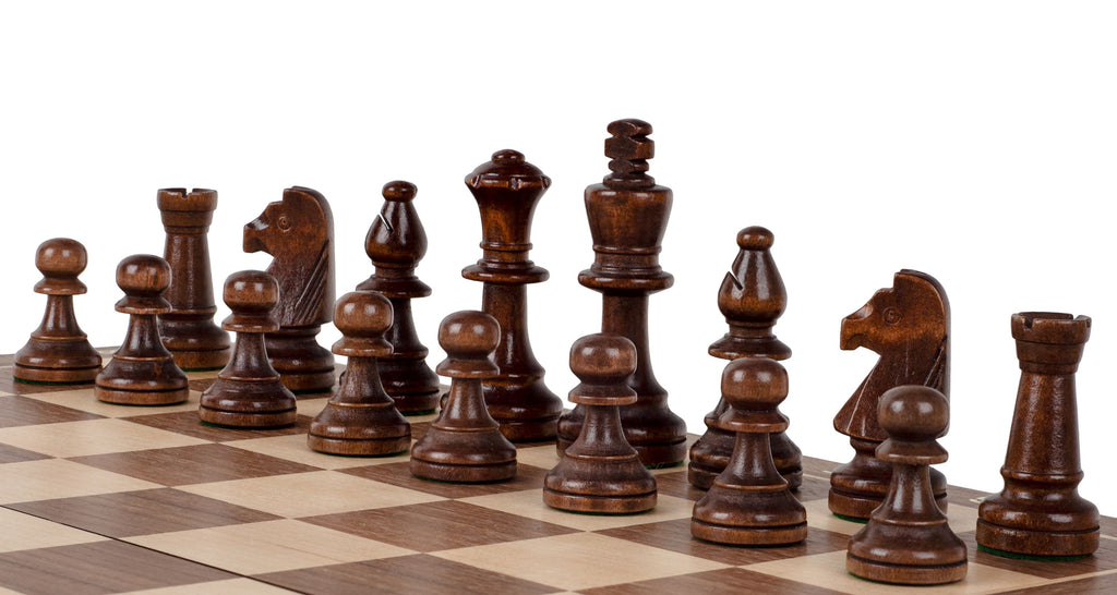 Sunrise Tournament Chess Exclusive – 45cm Walnut/Maple Board & Pieces – image 4