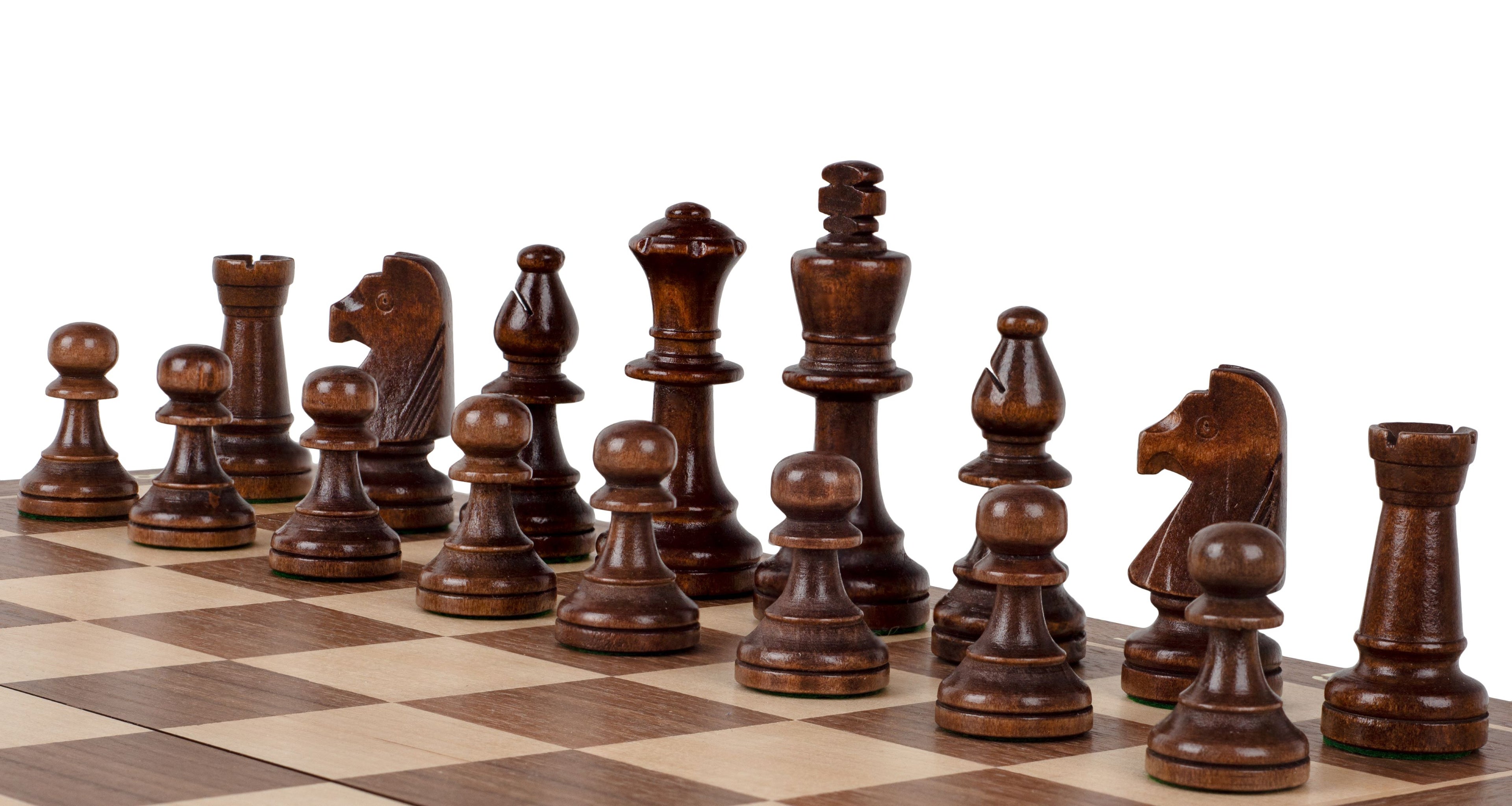 Sunrise Tournament Chess Exclusive – 45cm Walnut/Maple Board & Pieces – image 4