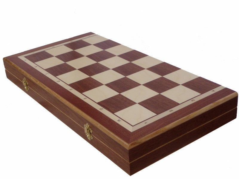 ENGLAND Medieval Chess Set – Hand-Painted Stone Pieces with Mahogany Inlay Board – image 5