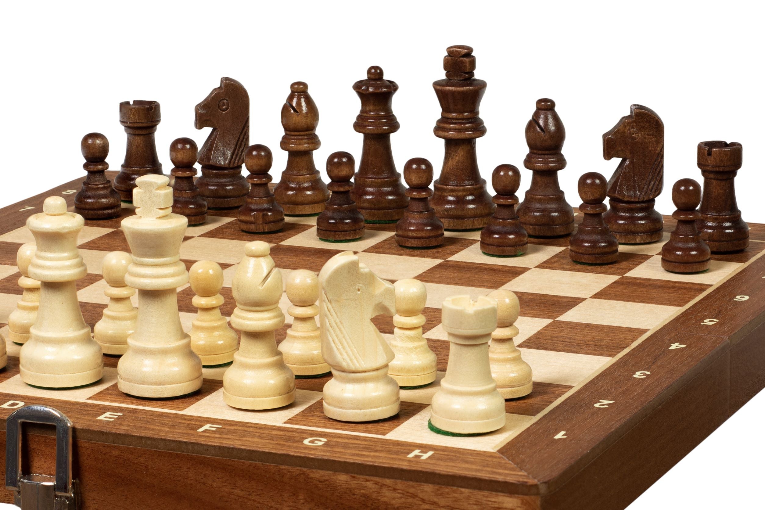 Sunrise Tournament Chess No.3 Exclusive – 30cm Mahogany Board & Pieces
