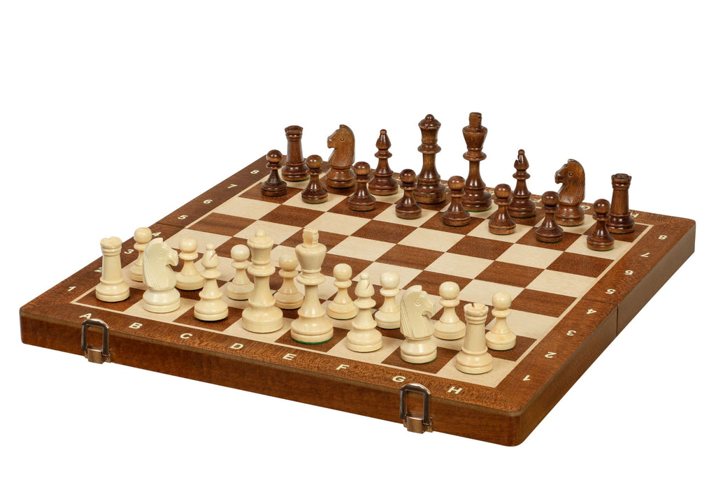 Sunrise Tournament Chess No.4 Exclusive – 38cm Sapele Board & Pieces – image 7