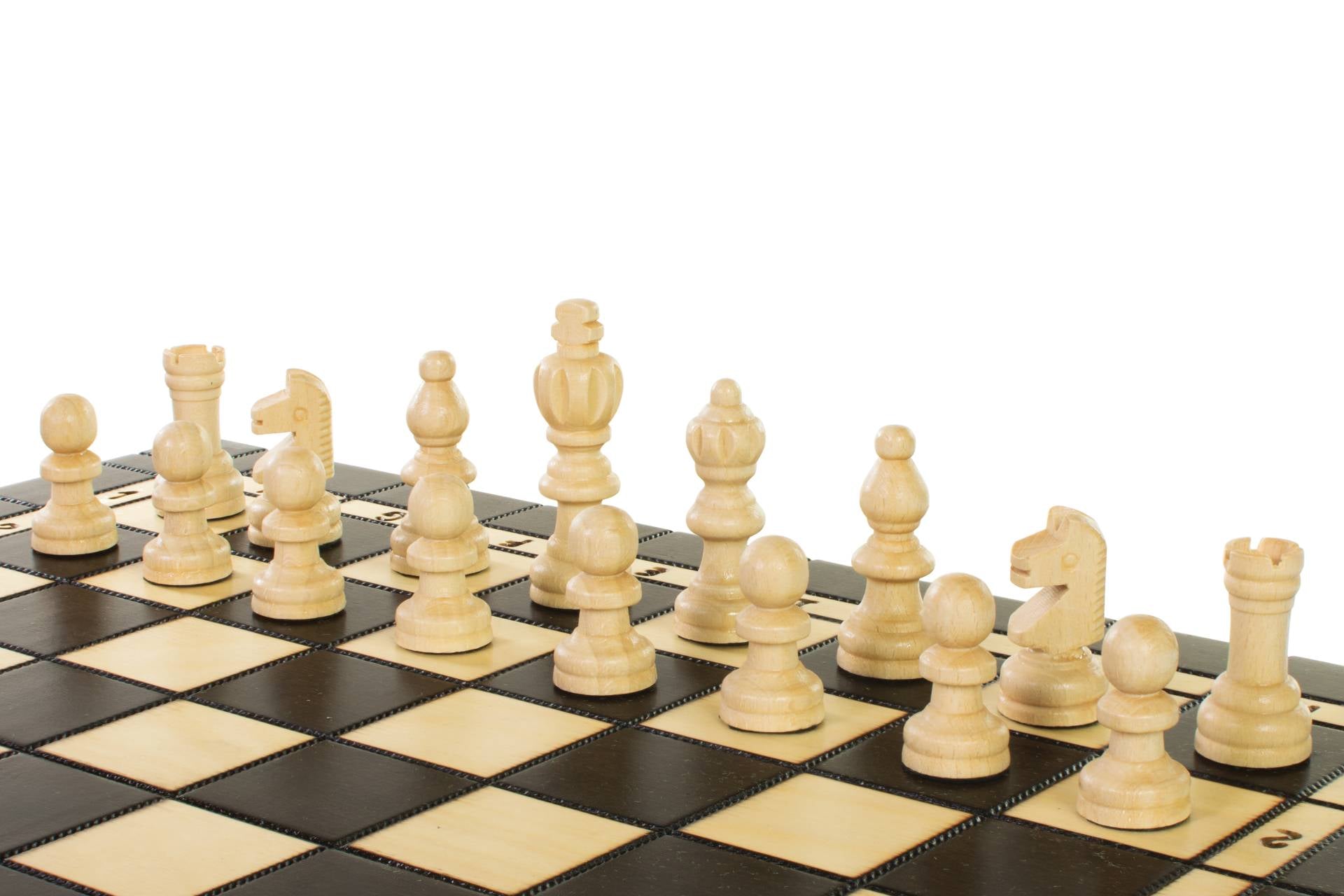 3-in-1 Chess, Checkers & Backgammon Set – Wood 40x40cm – image 4