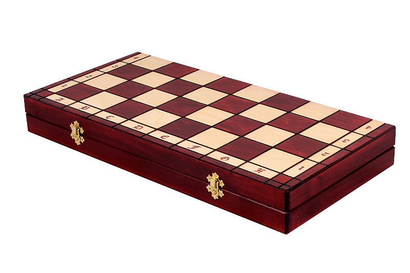 CASTLE Chess Set Small 50x50cm – Hand-Carved Linden Wood Folding Board – image 7
