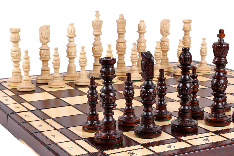 GALANT Chess Set 58x58cm – Hand-Carved Linden Wood Folding Board – image 4