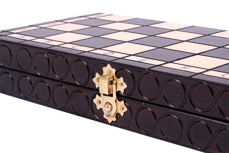 King's Championship Little Chess Set – 30cm Compact Wooden Set – image 4
