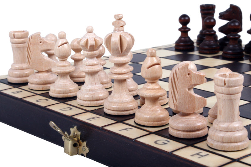 Mini Olympic Chess Set 28x28cm – Portable Travel Folding Board – image 3