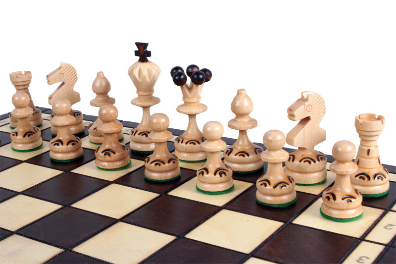 Perelka Chess Set 36x36cm – Beech Wood Folding Board with Insert – image 5