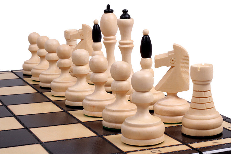 CLASSIC Chess Set 50x50cm – Hand-Carved Hornbeam Folding Board