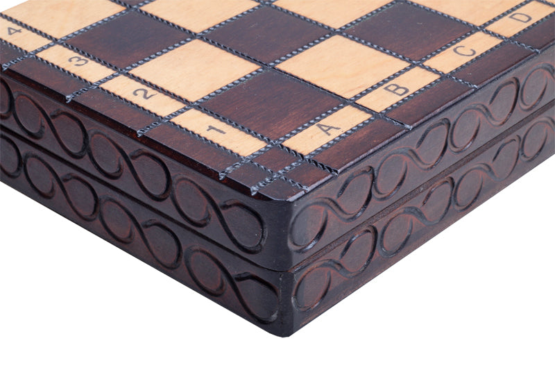 PEARL Chess Set Small 29x29cm – Compact Portable Wooden Board – image 2
