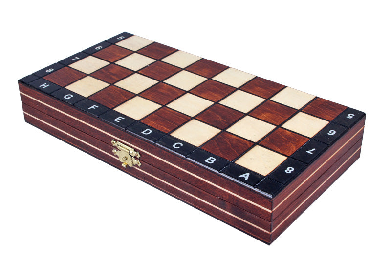 Magnetic Chess Set 27cm – Wooden Folding Travel Board – image 6