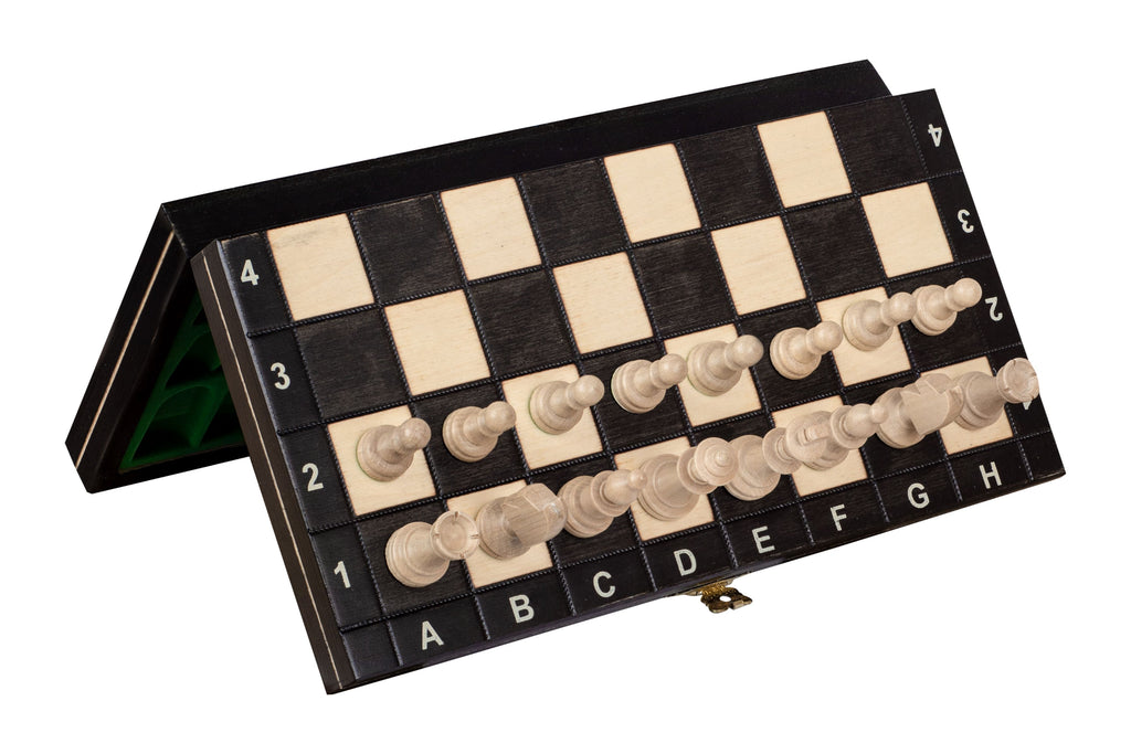 Magnetic Wooden Chess Set – Black Edition