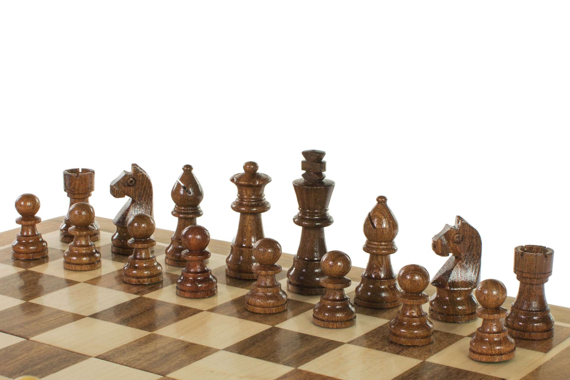 Magnetic Chess Set 30cm – Premium Acacia Folding Board with Inlaid Pieces – image 11