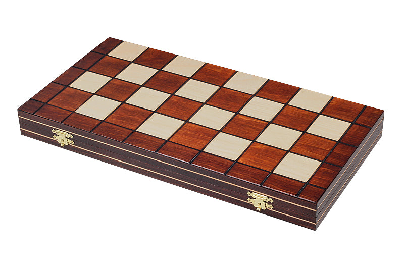 Checkers 8x8 Set - Folding Wooden Board 40cm with Hornbeam Pieces – image 5