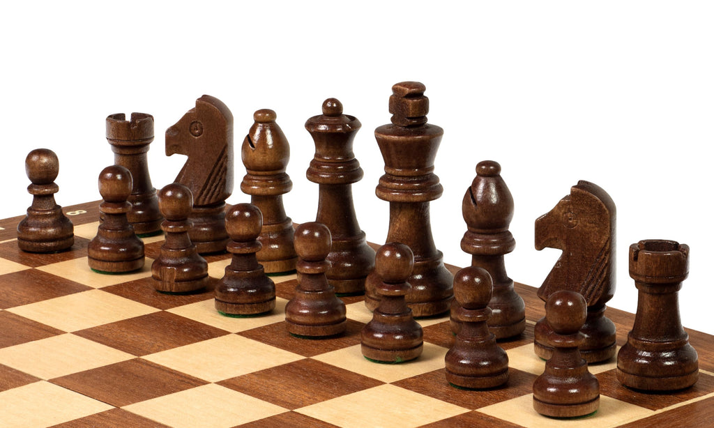 Sunrise Tournament Chess No.3 Exclusive – 30cm Mahogany Board & Pieces – image 3