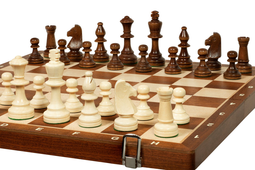Sunrise Tournament Chess No.5 Exclusive – Sapele Board & Staunton Pieces