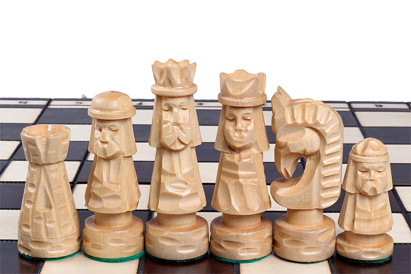 GIEWONT Chess Set 50x50cm – Highland Style Hand-Carved Linden Wood – image 5