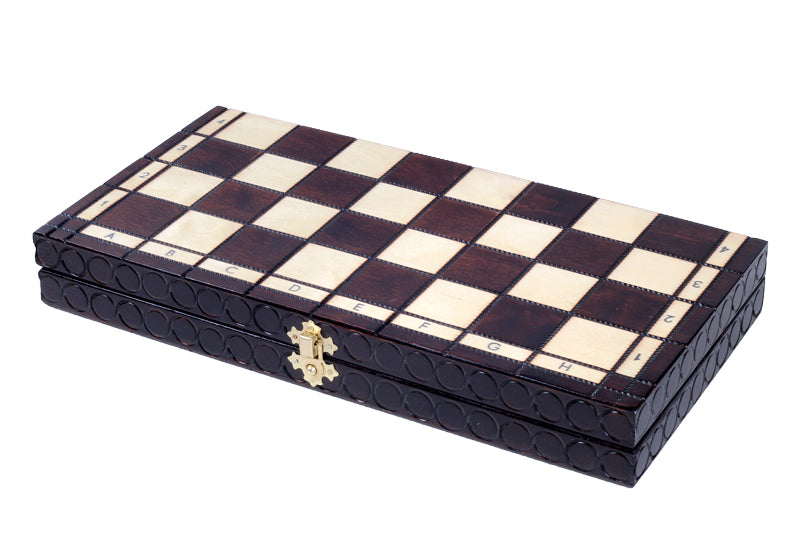 King's Championship Chess Set Medium 35x35cm – Hand-Painted Wooden Board – image 9