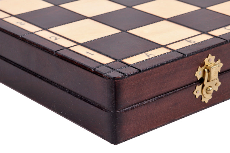 ACE Chess Set 42x42cm – Traditional Folding Board with Insert Tray – image 6