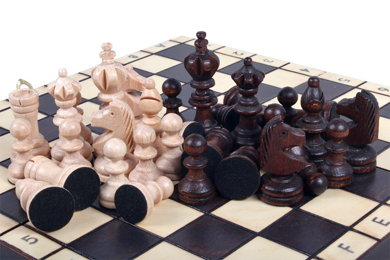 Mini Olympic Chess Set 28x28cm – Portable Travel Folding Board – image 7