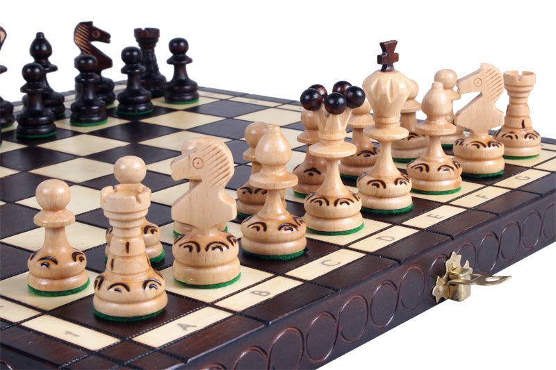 Perelka Chess Set 36x36cm – Beech Wood Folding Board with Insert – image 9