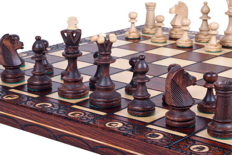 SENATOR Chess Set 42x42cm – Classic Weighted Pieces Folding Board – image 3