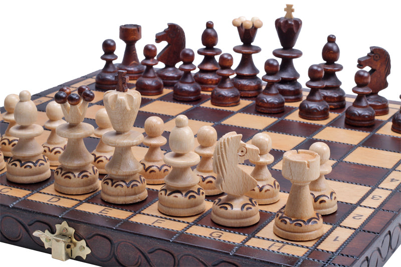 PEARL Chess Set Small 29x29cm – Compact Portable Wooden Board – image 3