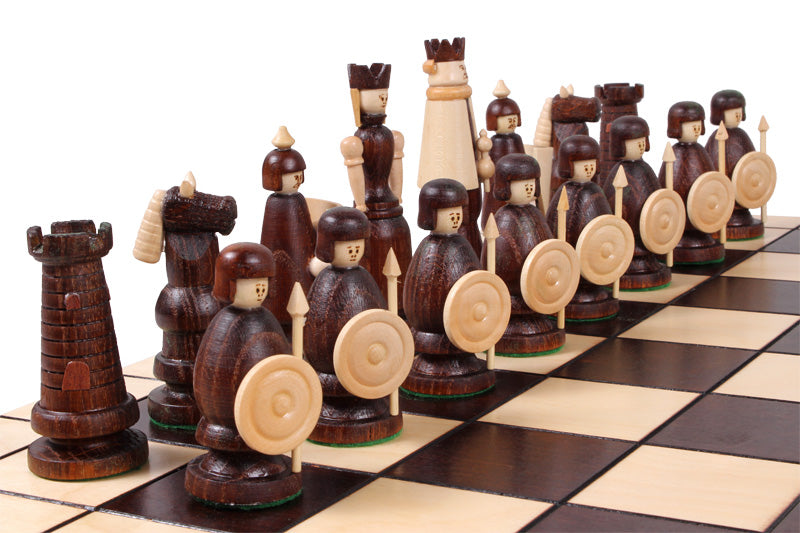 MAGNAT Chess Set 55x55cm – Premium Oak, Sycamore & Cherry Wood Folding Board – image 7