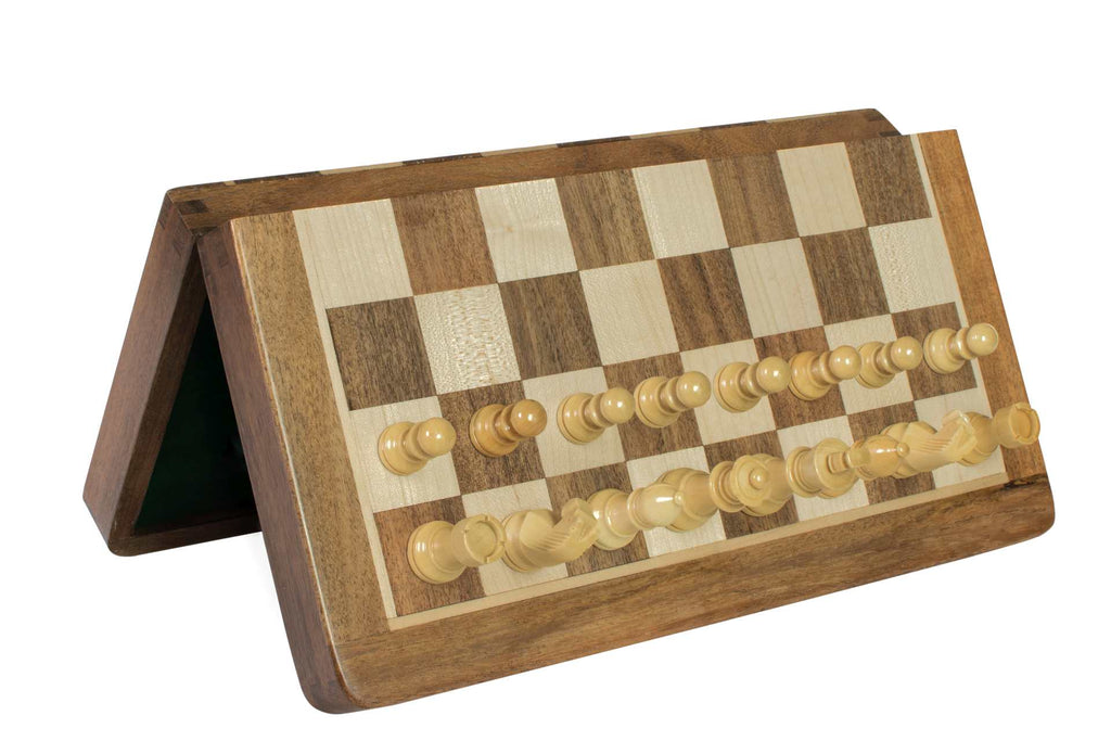 Magnetic Chess Set 30cm – Premium Acacia Folding Board with Inlaid Pieces – image 8