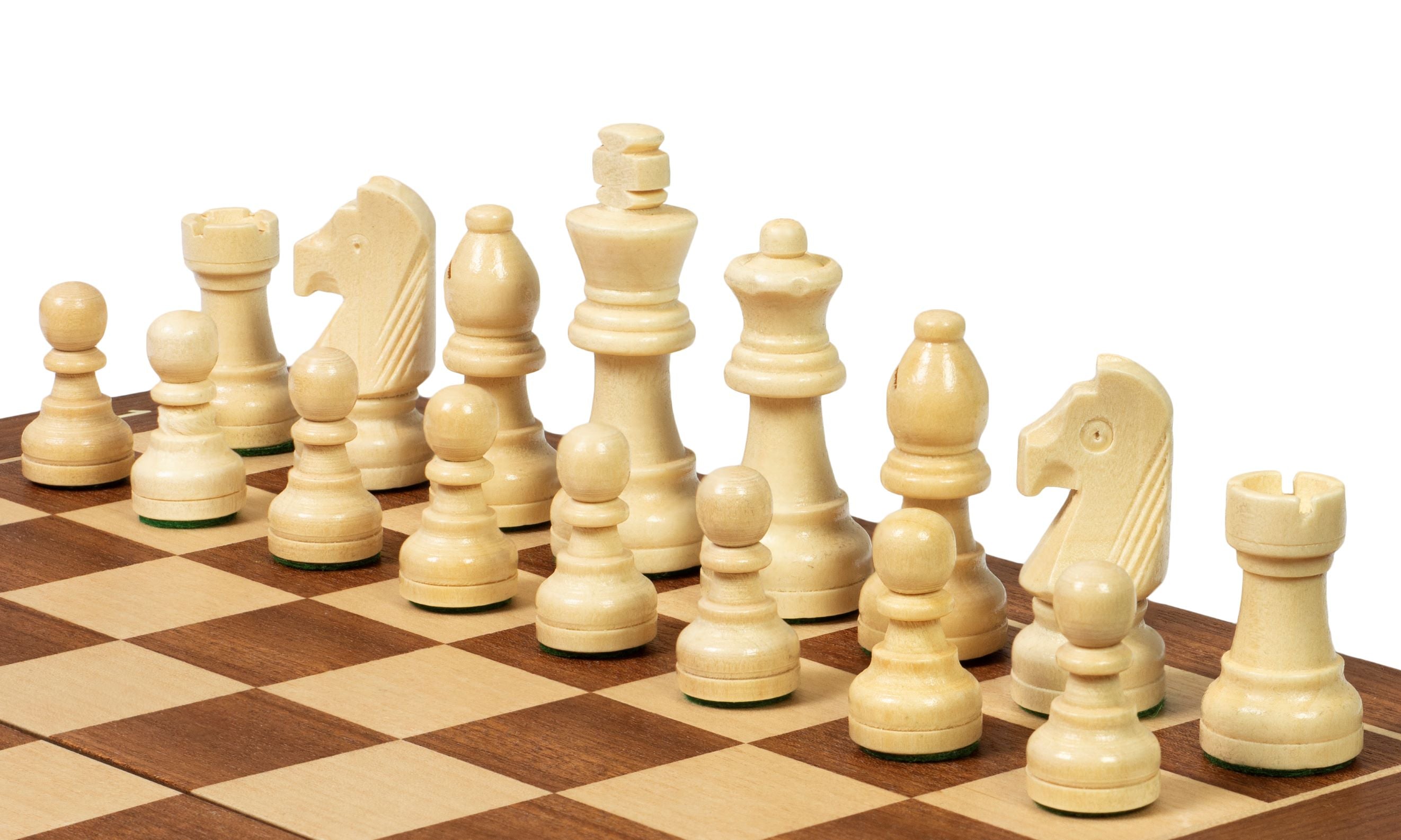 Sunrise Tournament Chess No.3 Exclusive – 30cm Mahogany Board & Pieces – image 4