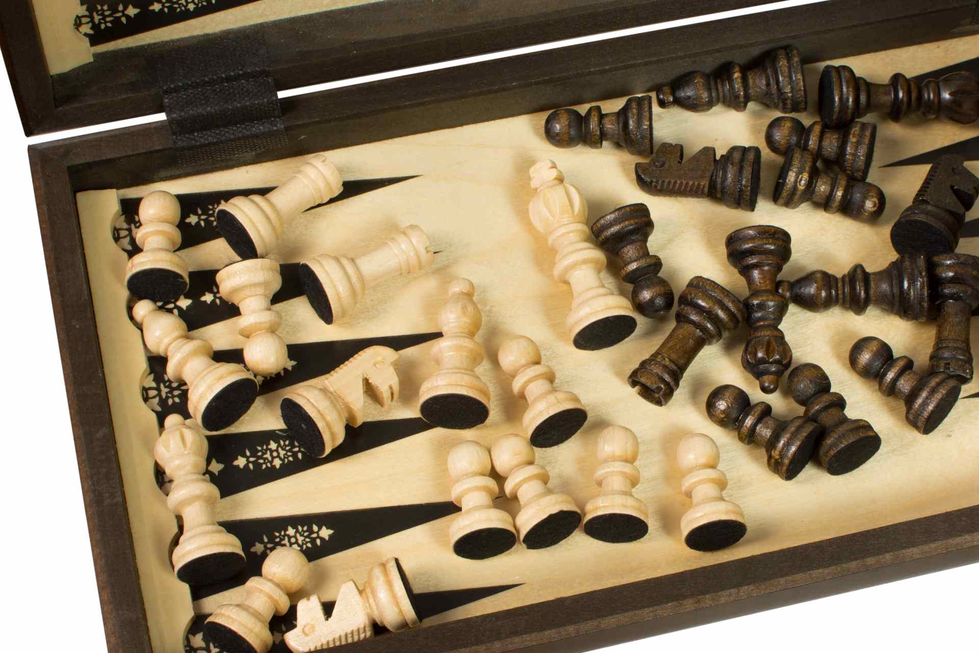 3-in-1 Chess, Checkers & Backgammon Set – Wood 40x40cm
