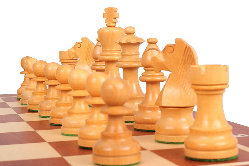 German Staunton Tournament Chess Set No.5 - Ebonized Boxwood with Mahogany Case 48x48cm – image 6