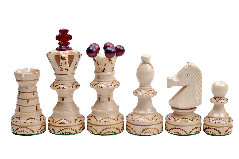AMBASSADOR Chess Set 55x55cm – Hand-Carved Hornbeam & Sycamore Folding Board – image 8
