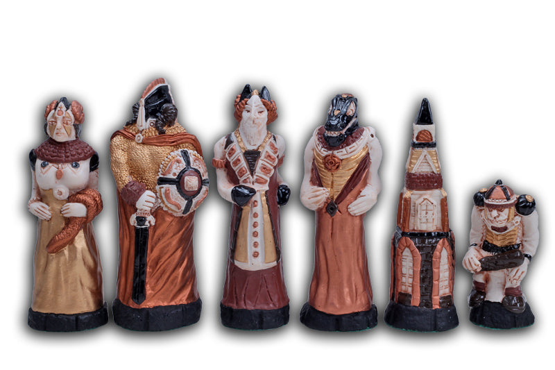 FANTAZIA Chess Set 58x58cm – Medieval Fantasy Hand-Painted Resin with Inlay Board – image 8