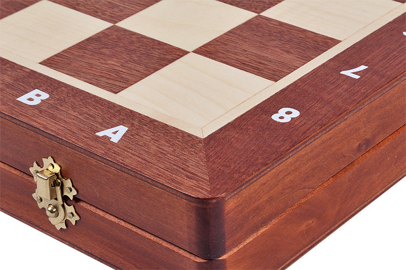 Tournament Chess Storage Box No.5 – Intarsia Board with Insert Compartments – image 2