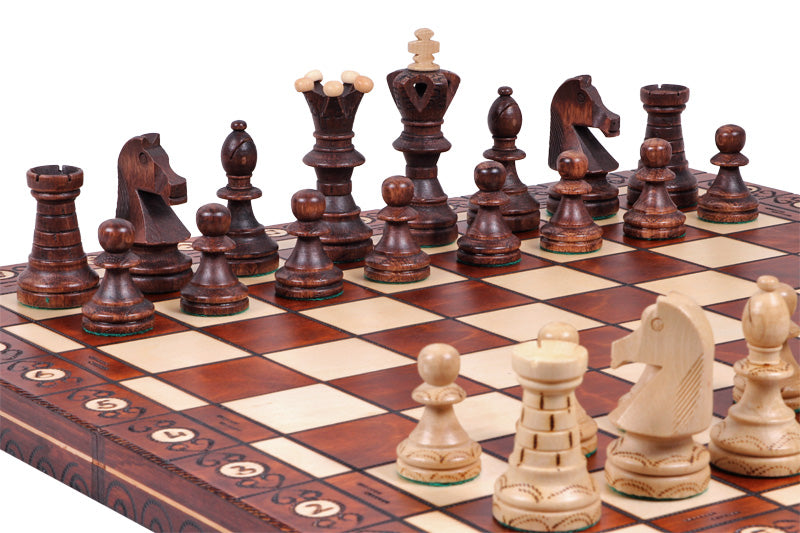 AMBASSADOR Luxury Chess Set 54x54cm – Premium Hornbeam & Sycamore Folding Board – image 8