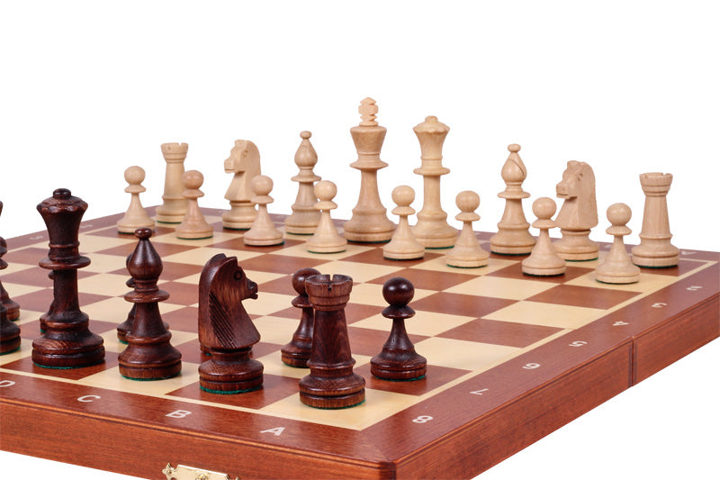 Tournament Chess Set No.5 48x48cm - Professional Inlaid Board with Weighted Pieces