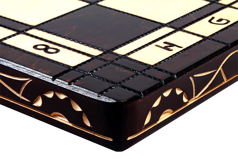 CEZAR Chess Set 60x60cm – Hand-Carved Linden Wood Premium Board – image 3
