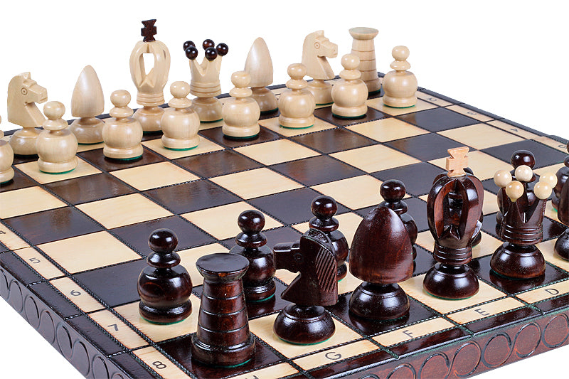 Kingdom Chess Set Large 44x44cm – Royal Hornbeam with Hand-Painted Board – image 9