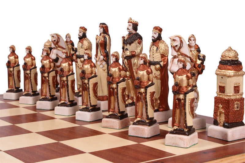 GRUNWALD Premium Chess Set – Hand-Painted Medieval Stone Pieces – image 6