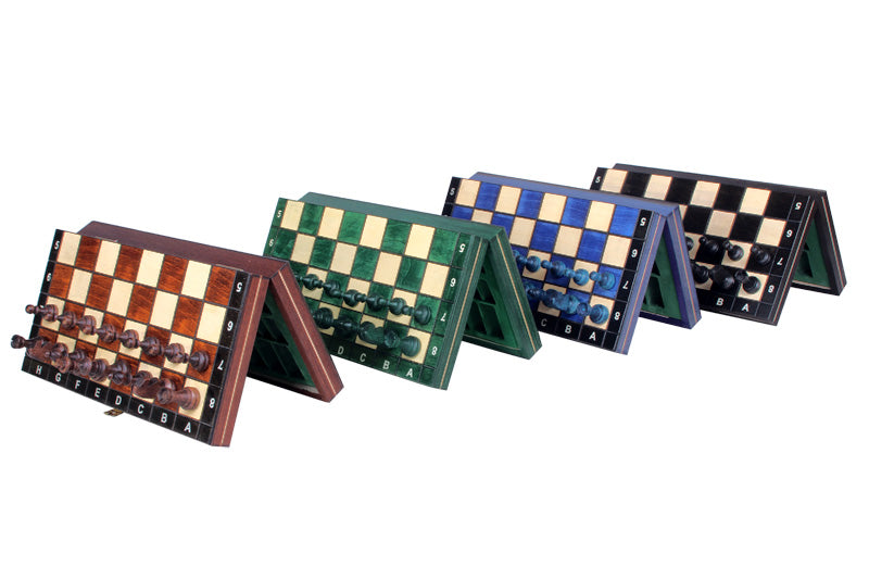 Magnetic Wooden Chess Set – Blue Edition – image 6