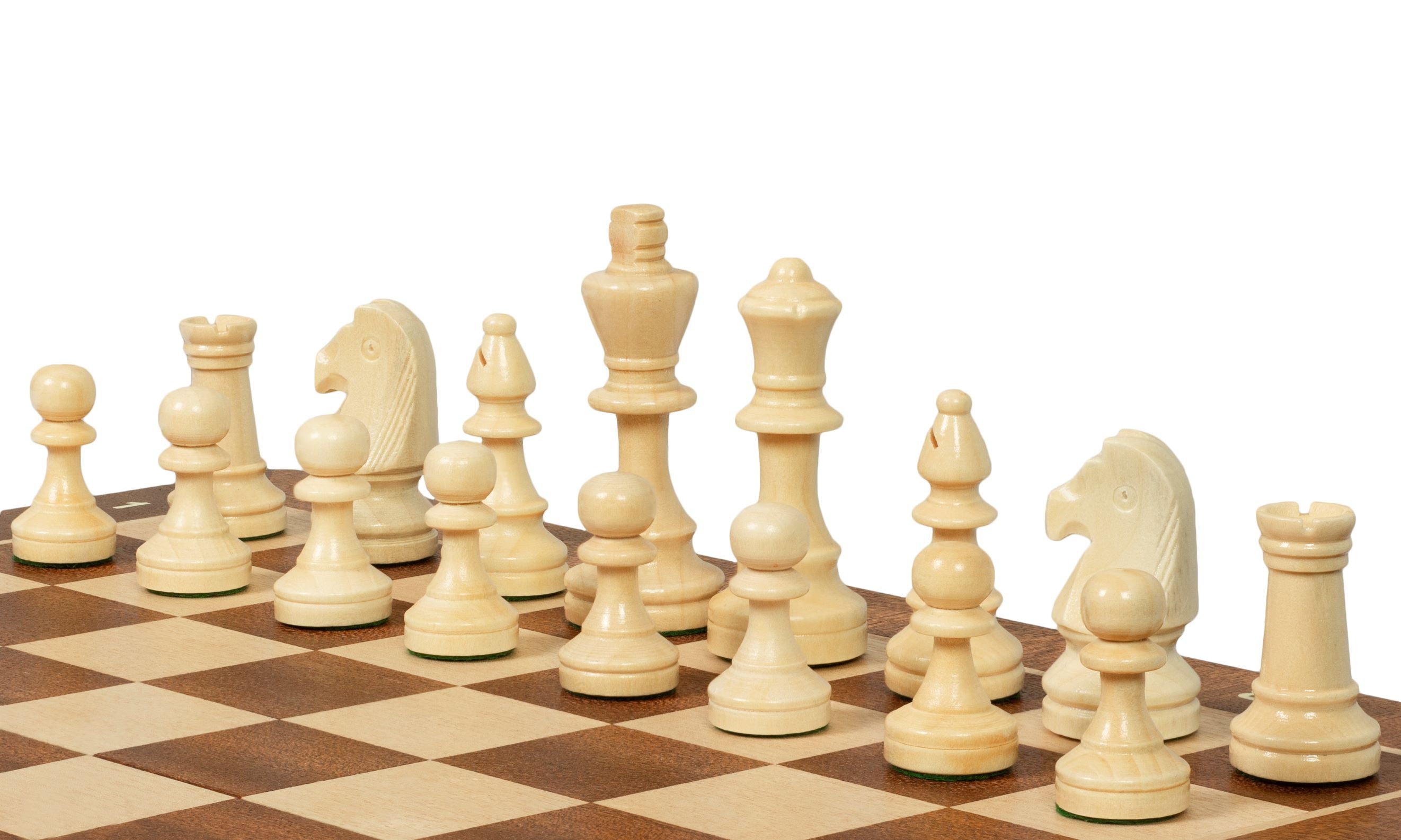 Sunrise Tournament Chess No.4 Exclusive – 38cm Sapele Board & Pieces – image 4