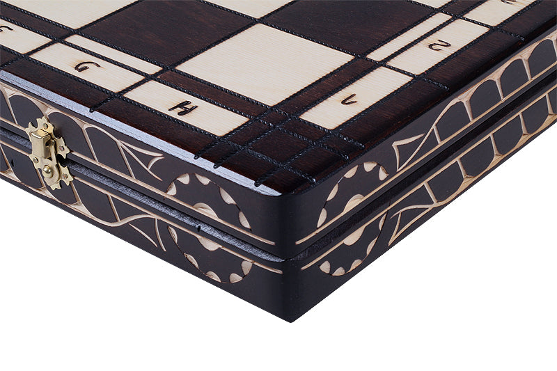 CHOIN Chess Set Large 60x60cm – Christmas Tree Style Hand-Carved Hornbeam – image 3