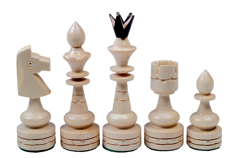Chess Set Indian Large 50x50cm - Hand-Carved Hornbeam Mahogany Inlay Folding